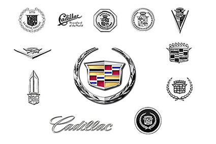 Evolution du logo Cadillac