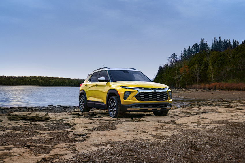 Chevrolet Trailblazer ACTIV 2024 en jaune (Nitro Yellow Metallic)